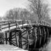 View the image: North Bridge in black and white